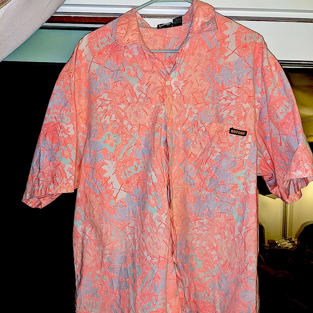 Vintage 80s Original Gotcha Button Down Shirt